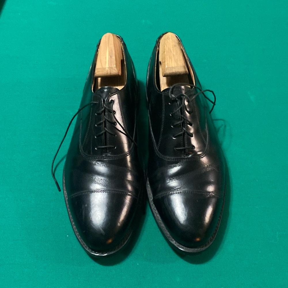 Bostonian Classic Black Men’s Dress shoe Size 11 1/2 All Leather X-Condition!